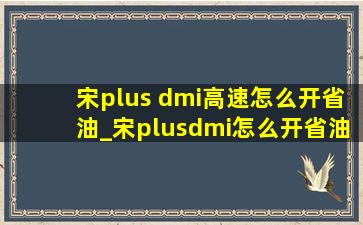 宋plus dmi高速怎么开省油_宋plusdmi怎么开省油